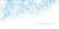 Snowstorm And Blizzard Falling Snowflakes Vector Light Blue Abstract Background Royalty Free Stock Photo