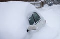 Snowstorm blizzard in Toronto, North America, that causes public transportation disruptions, traffic delays, emergency