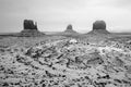 Snowstorm, Monument Valley Navajo Tribal Park Royalty Free Stock Photo
