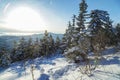 Snowstorm in the mountains