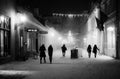 Snowstorm in old town tartu