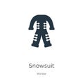 Snowsuit icon vector. Trendy flat snowsuit icon from winter collection isolated on white background. Vector illustration can be