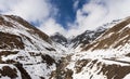 Snowy Alborz mountain peaks, Iran