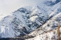 Snowy Alborz mountain peaks, Iran