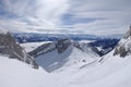 Snowy Alpine mountains