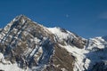 Snowy alpine mountains