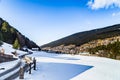 Snowy alpine village Royalty Free Stock Photo