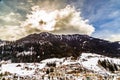 Snowy alpine village Royalty Free Stock Photo