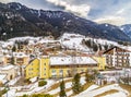 Snowy alpine village Royalty Free Stock Photo