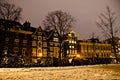 Snowy Amsterdam At Night