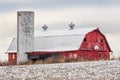 Snowy Barn Royalty Free Stock Photo