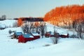 A snowy scene in New England Royalty Free Stock Photo