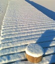 Snowy bridge