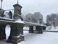 Snowy Bridge in Boston, MA