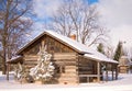 Snowy Cabin Royalty Free Stock Photo