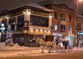 Snowy Carriage Ride Royalty Free Stock Photo