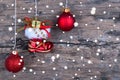 Snowy Christmas Background Royalty Free Stock Photo