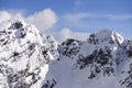 Snowy crags of Corte range, Orobie