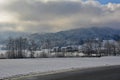 Snowy Winter Landscape Near Gorenja Vas, Slovenia