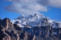 Snowy desert mountains Royalty Free Stock Photo