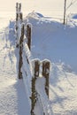 Snowy fence