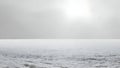 Snowy Field Whiteout (ai generated) Royalty Free Stock Photo