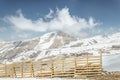 Snowy hills of Valle Nevado, Chile Royalty Free Stock Photo