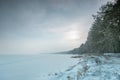 Snowy lake Royalty Free Stock Photo