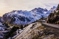 Snowy landscape of the aragonese Pyrinees Royalty Free Stock Photo