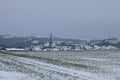 snowy landscape around Welling in the Eifel