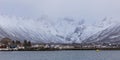 Snowy landscape at Hadsel. Vesteralen islands Norway. Royalty Free Stock Photo