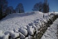 Snowy landscapes in the mountains of the Cordillera Cantabrica Royalty Free Stock Photo