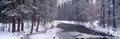 Snowy Merced River in Yosemite