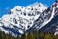 Snowy Mount Chikamin Peak Snoqualme Washington Royalty Free Stock Photo