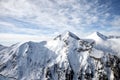 Snowy mountain Royalty Free Stock Photo