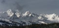 Snowy mountain in the Canadian Rockies Royalty Free Stock Photo