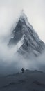 Stunning 8k 3d Winter Mountain Cliff Photograph With Susan