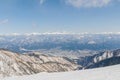 Snowy mountain of Central Japan Alps. Royalty Free Stock Photo