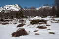 Snowy mountain in Donezan, Pyrenees