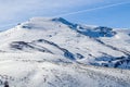 Snowy mountain of El Cuchillon