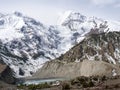 Snowy mountain and ice lake Royalty Free Stock Photo