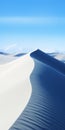 Stunning Blue And White Sand Dunes In Vray Tracing Style