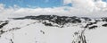 Snowy Mountain Landscape. Nature outdoors travel destination, Tornik ski center, Zlatibor, Serbia Royalty Free Stock Photo