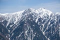 Snowy mountain view, TATEYAMA KUROBE Alpine route