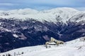 Snowy Mountain Lodge in Winter Royalty Free Stock Photo