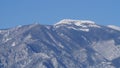 Snowy mountain peak near Trinidad Colorado.