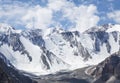 Snowy mountain range, Kyrgyzstan Royalty Free Stock Photo