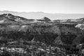 Snowy Mountain Range Vista Royalty Free Stock Photo