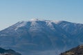Snowy mountain in southern Spain Royalty Free Stock Photo