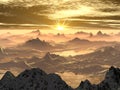 Snowy Mountain Sunrise